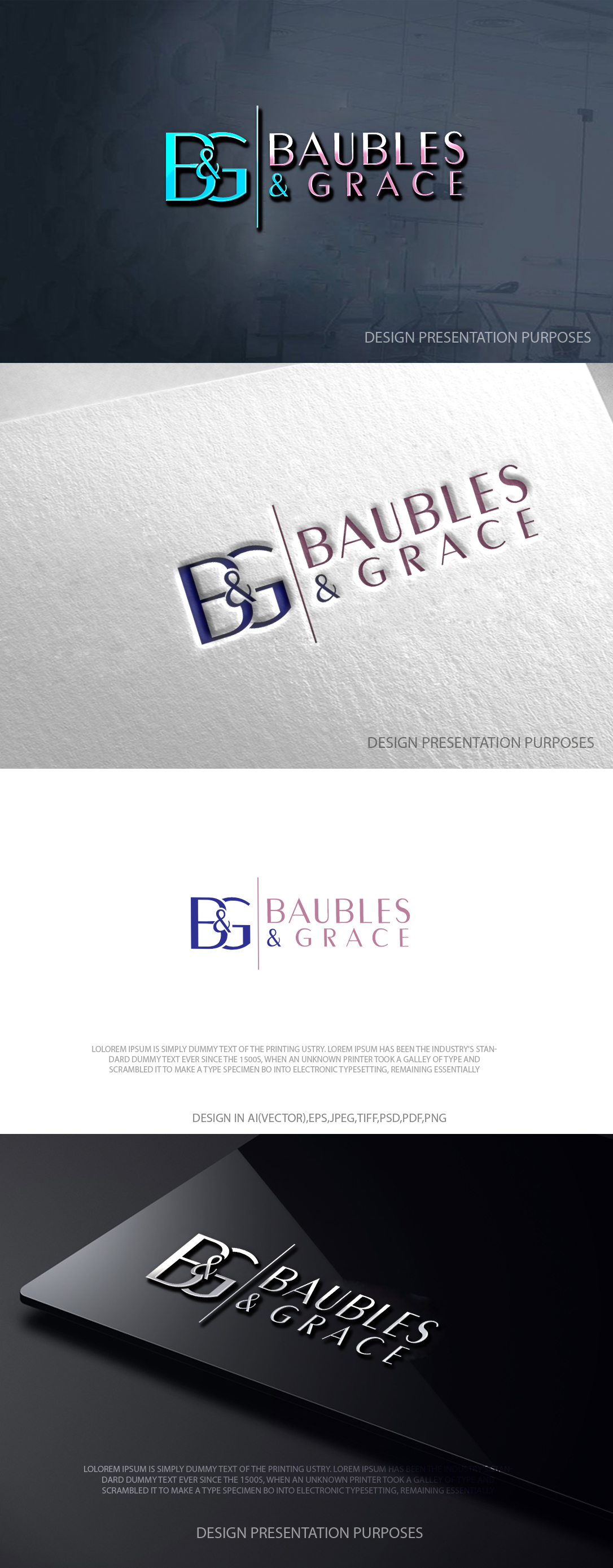 Design de Logo par zebronicgraphic pour Baubles & Grace | Design #36788108