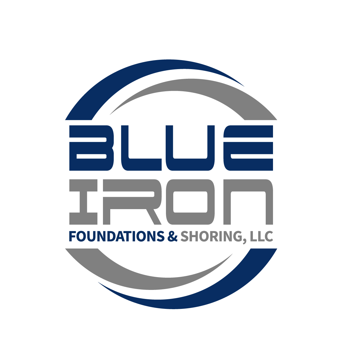 Logo Design by Sergio Coelho for Blue Iron Foundations & Shoring, LLC | Design #36787093
