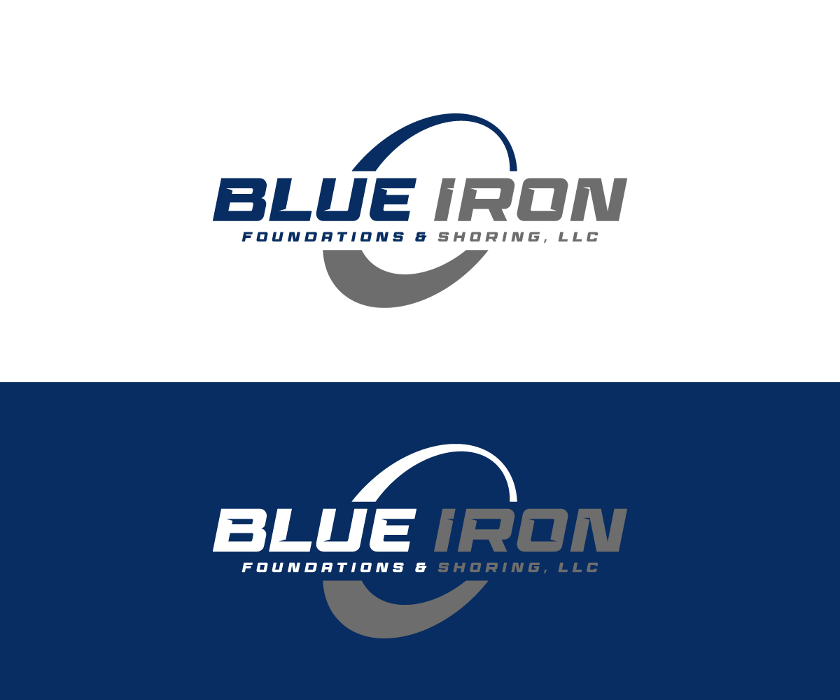 Logo Design by RS_Design for Blue Iron Foundations & Shoring, LLC | Design #36785797