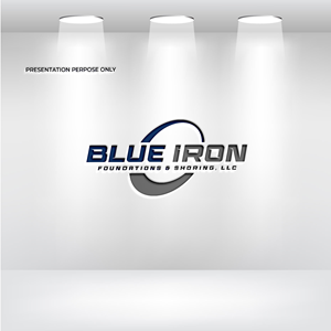 Diseño de Logo por RS_Design para Blue Iron Foundations & Shoring, LLC | Diseño: #36785799