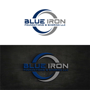Logo Design by Bingah for Blue Iron Foundations & Shoring, LLC | Design #36785331