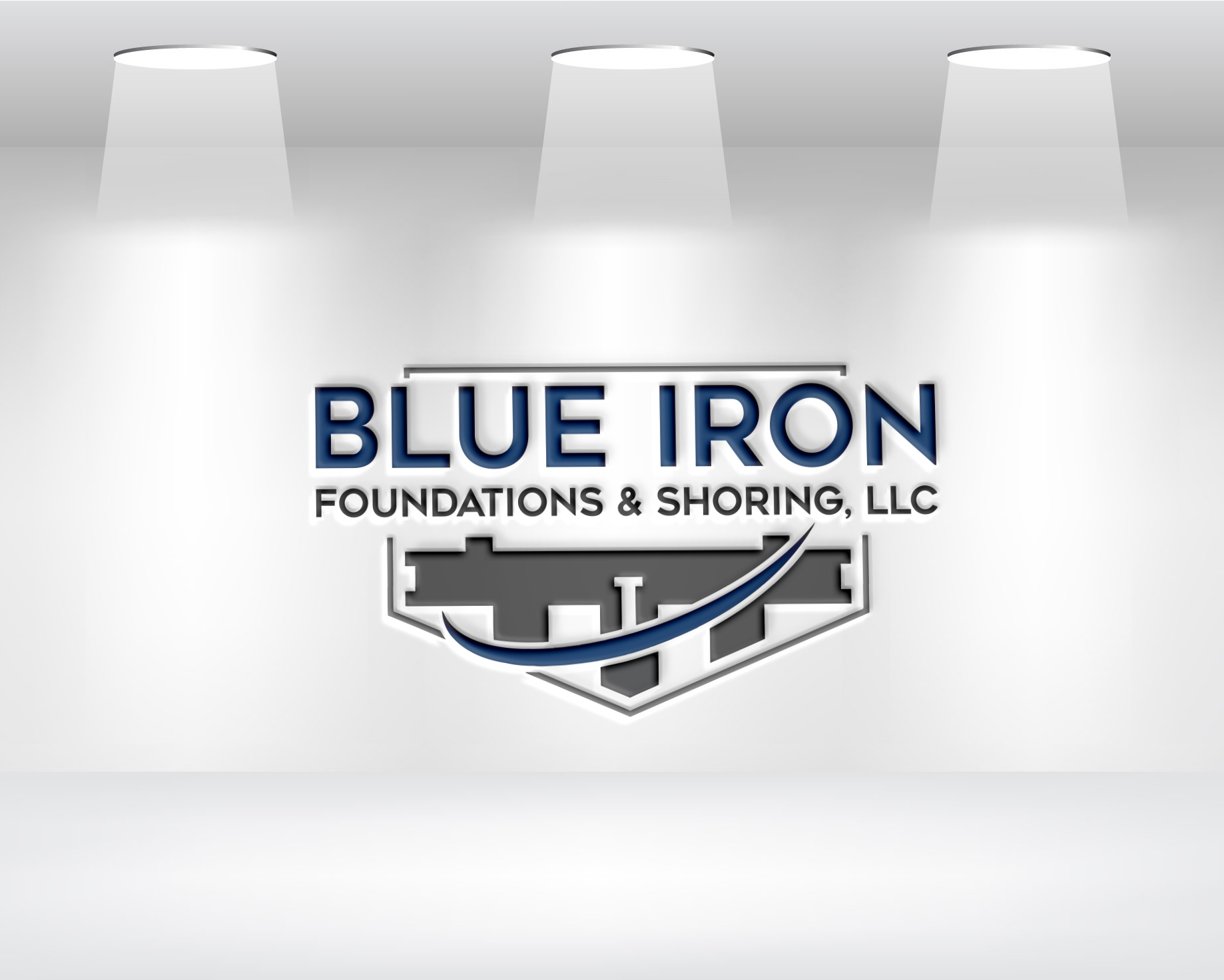 Logo Design by dubel ko for Blue Iron Foundations & Shoring, LLC | Design #36785452