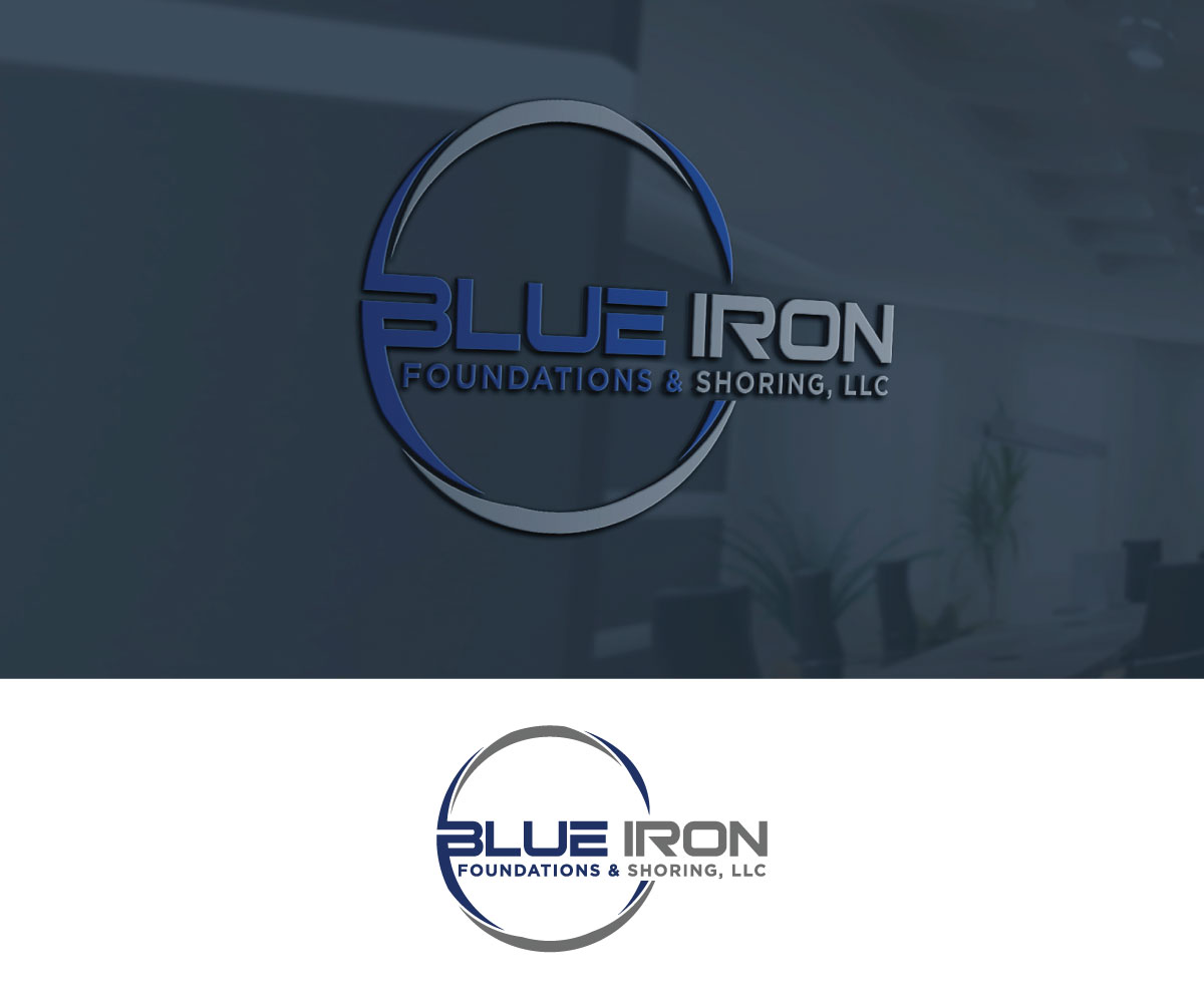 Logo Design by Srk pix!14 for Blue Iron Foundations & Shoring, LLC | Design #36786691