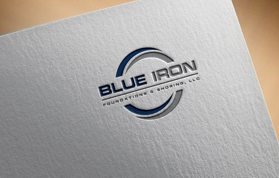 Logo Design by Design_tamim for Blue Iron Foundations & Shoring, LLC | Design #36789599