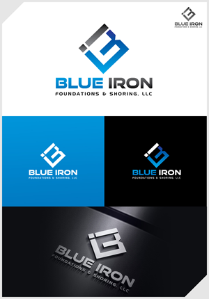 Logo Design by IDesign1606 for Blue Iron Foundations & Shoring, LLC | Design: #36794295
