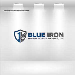 Logo Design by VectorForge for Blue Iron Foundations & Shoring, LLC | Design: #36790243