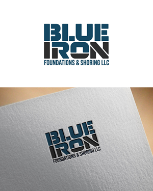 Logo Design by KING JM for Blue Iron Foundations & Shoring, LLC | Design: #36786612
