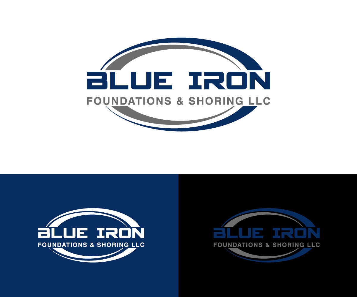 Logo-Design von RaKu 2 für Blue Iron Foundations & Shoring, LLC | Design #36812654