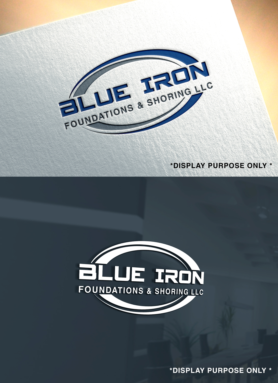 Logo-Design von RaKu 2 für Blue Iron Foundations & Shoring, LLC | Design #36815685