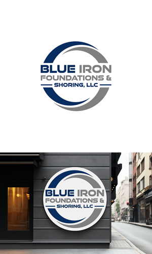 Diseño de Logo por loveqis para Blue Iron Foundations & Shoring, LLC | Diseño: #36786568