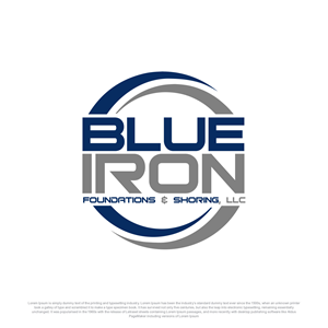 Logo-Design von Ahsan Designs für Blue Iron Foundations & Shoring, LLC | Design: #36788590