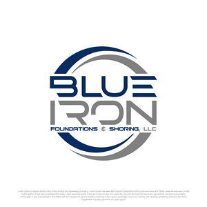 Logo-Design von Ahsan Designs für Blue Iron Foundations & Shoring, LLC | Design: #36788591