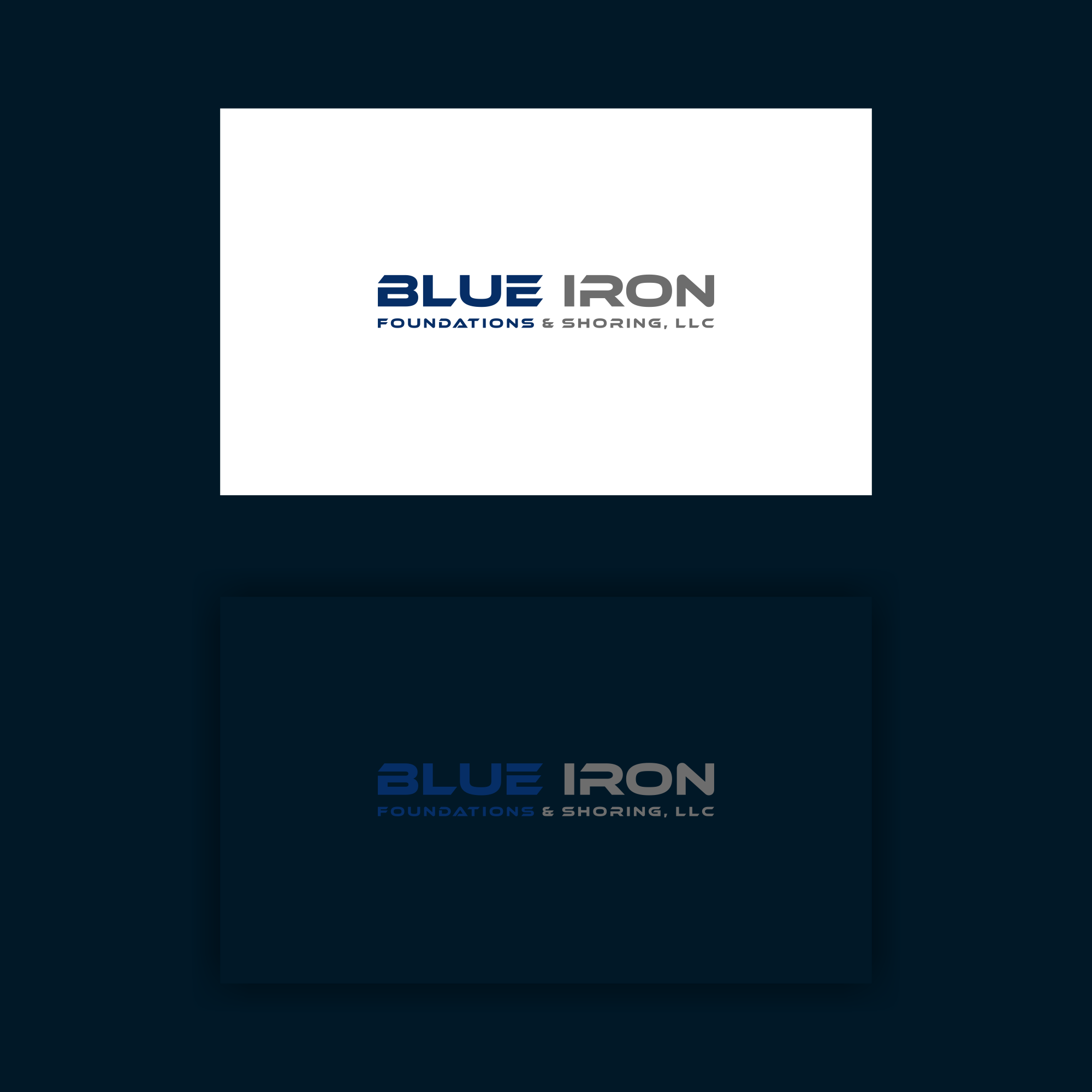 Logo-Design von B.O_STUDIO für Blue Iron Foundations & Shoring, LLC | Design #36801464