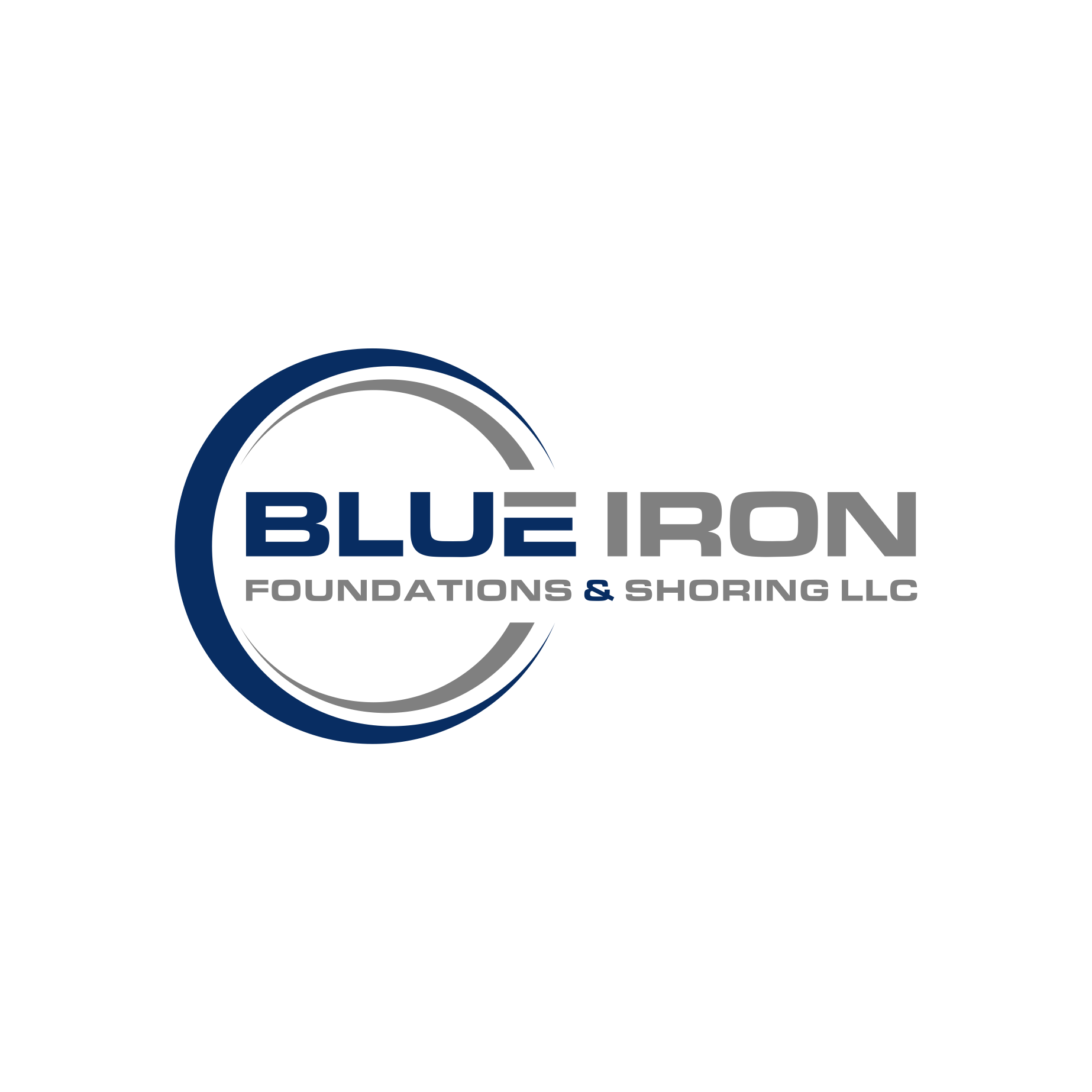 Logo Design by Megan Logan for Blue Iron Foundations & Shoring, LLC | Design #36807475