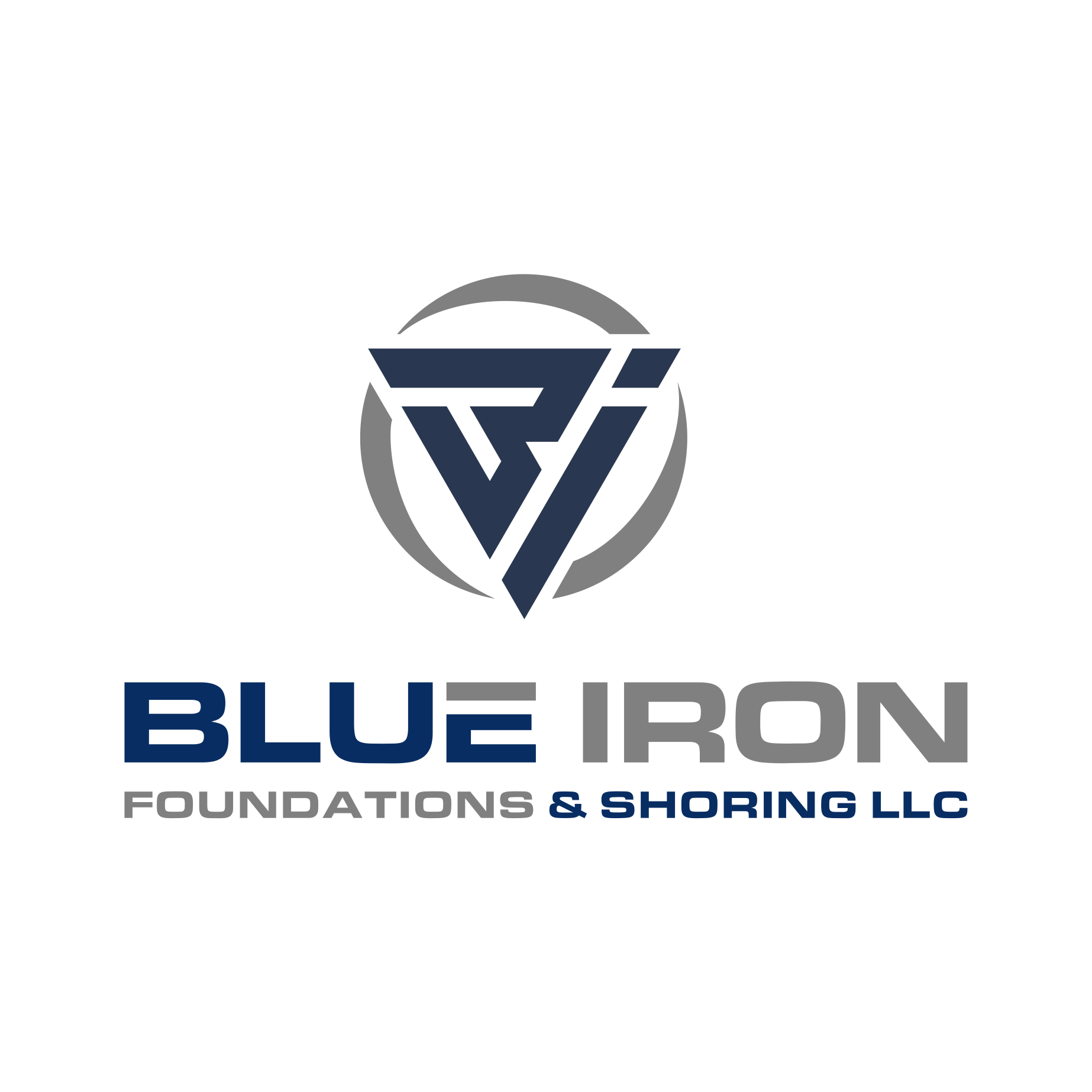 Logo Design by Megan Logan for Blue Iron Foundations & Shoring, LLC | Design #36807476