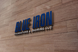 Logo Design by DesignMaker 2 for Blue Iron Foundations & Shoring, LLC | Design: #36815649