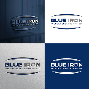 Logo Design by initials_MAN for Blue Iron Foundations & Shoring, LLC | Design: #36786631