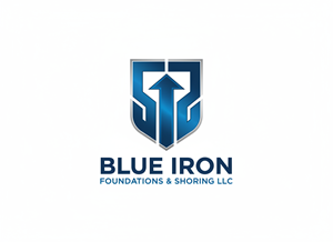 Diseño de Logo por hossain32 para Blue Iron Foundations & Shoring, LLC | Diseño: #36788841