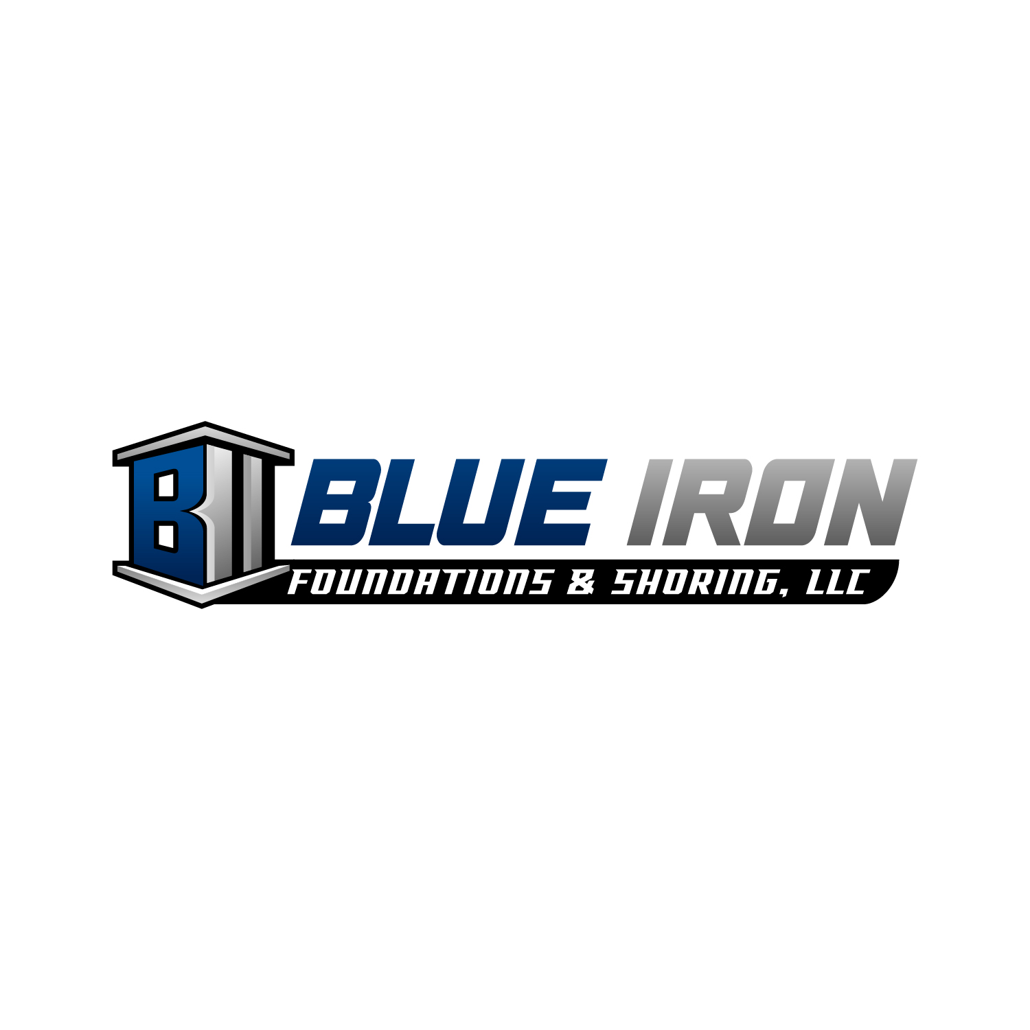 Logo Design by Krold IT Solutions for Blue Iron Foundations & Shoring, LLC | Design #36789546