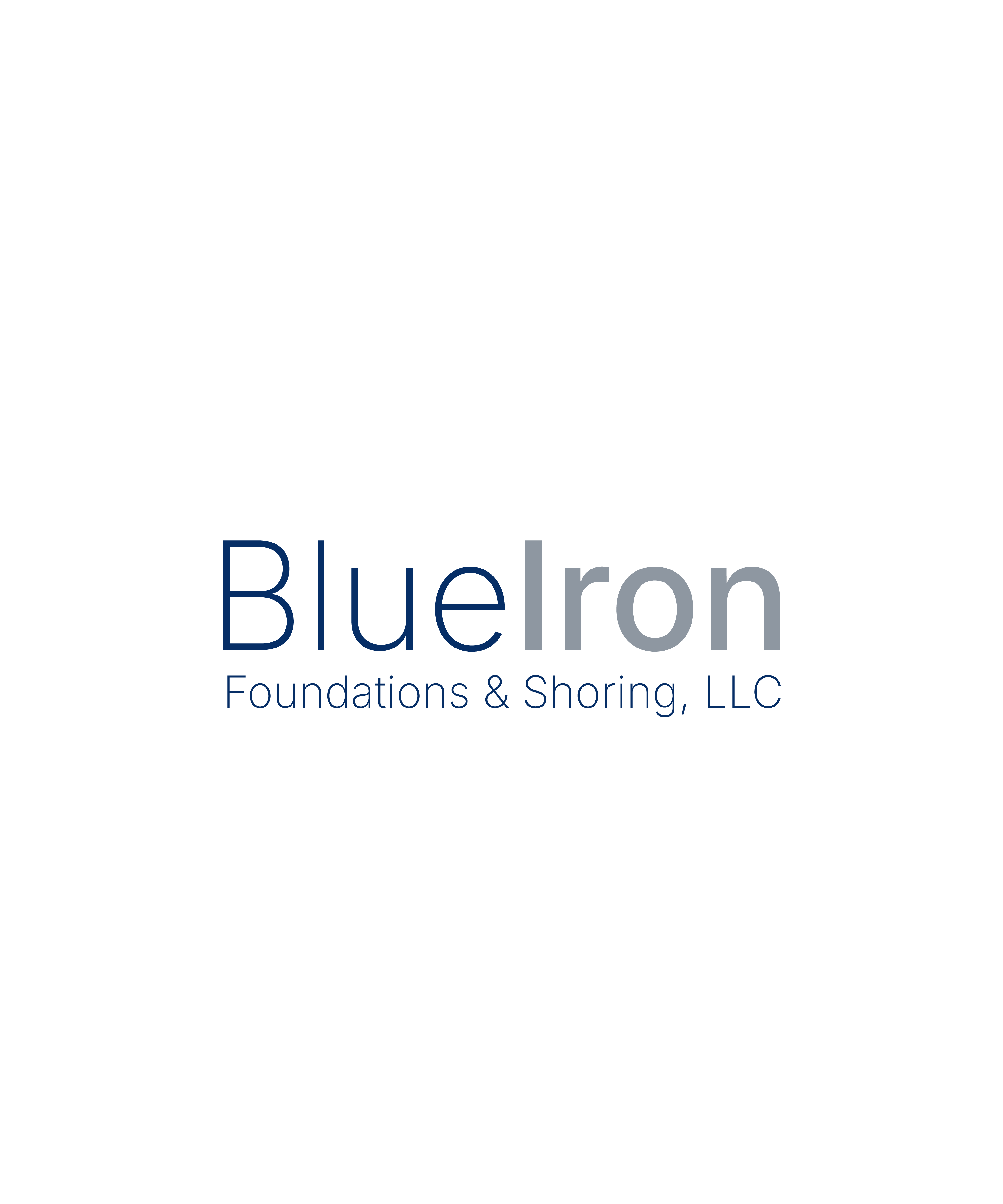 Logo Design by Kesign for Blue Iron Foundations & Shoring, LLC | Design #36820621