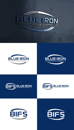 Diseño de Logo por AbdurRahim@ para Blue Iron Foundations & Shoring, LLC | Diseño: #36786325