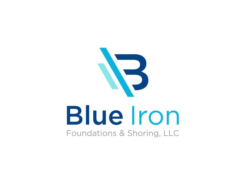 Logo Design by _Mr.art for Blue Iron Foundations & Shoring, LLC | Design #36785525