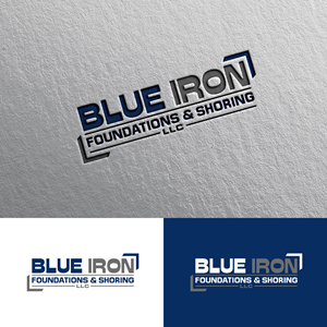 Logo Design by Alex Henry for Blue Iron Foundations & Shoring, LLC | Design: #36785767