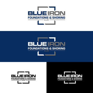 Logo Design by Alex Henry for Blue Iron Foundations & Shoring, LLC | Design: #36786412