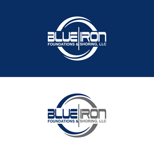 Logo Design by Eldmal for Blue Iron Foundations & Shoring, LLC | Design: #36785682