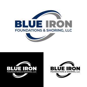 Logo Design by zogo for Blue Iron Foundations & Shoring, LLC | Design: #36786995