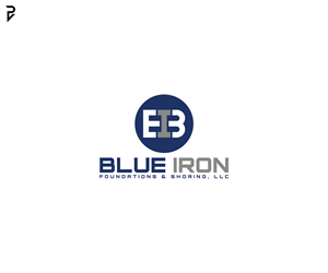 Logo Design by poisonvectors for Blue Iron Foundations & Shoring, LLC | Design: #36790891
