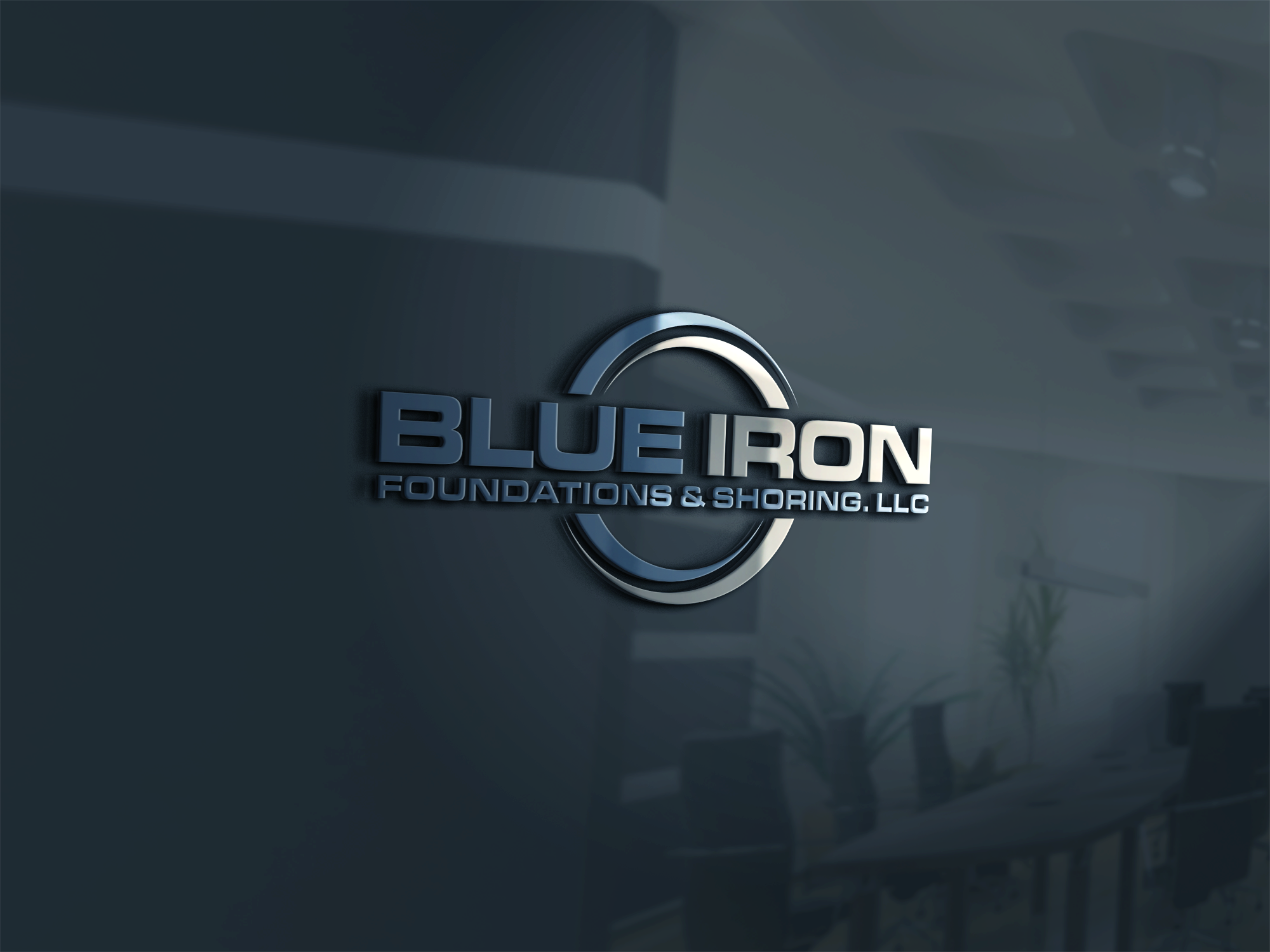Logo Design by ghillvan for Blue Iron Foundations & Shoring, LLC | Design #36788702