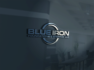 Logo Design by ghillvan for Blue Iron Foundations & Shoring, LLC | Design: #36788702