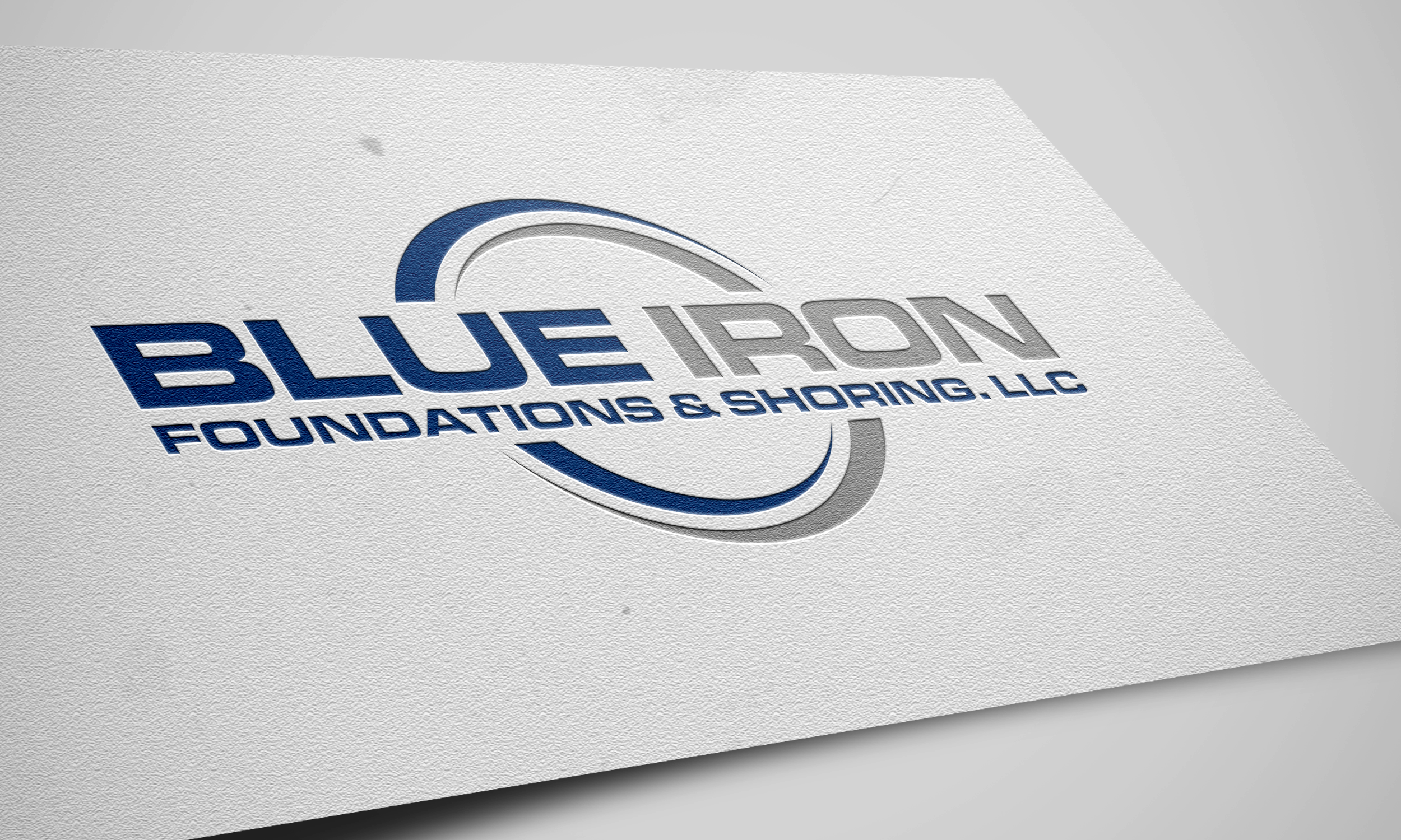 Logo Design by ghillvan for Blue Iron Foundations & Shoring, LLC | Design #36788704