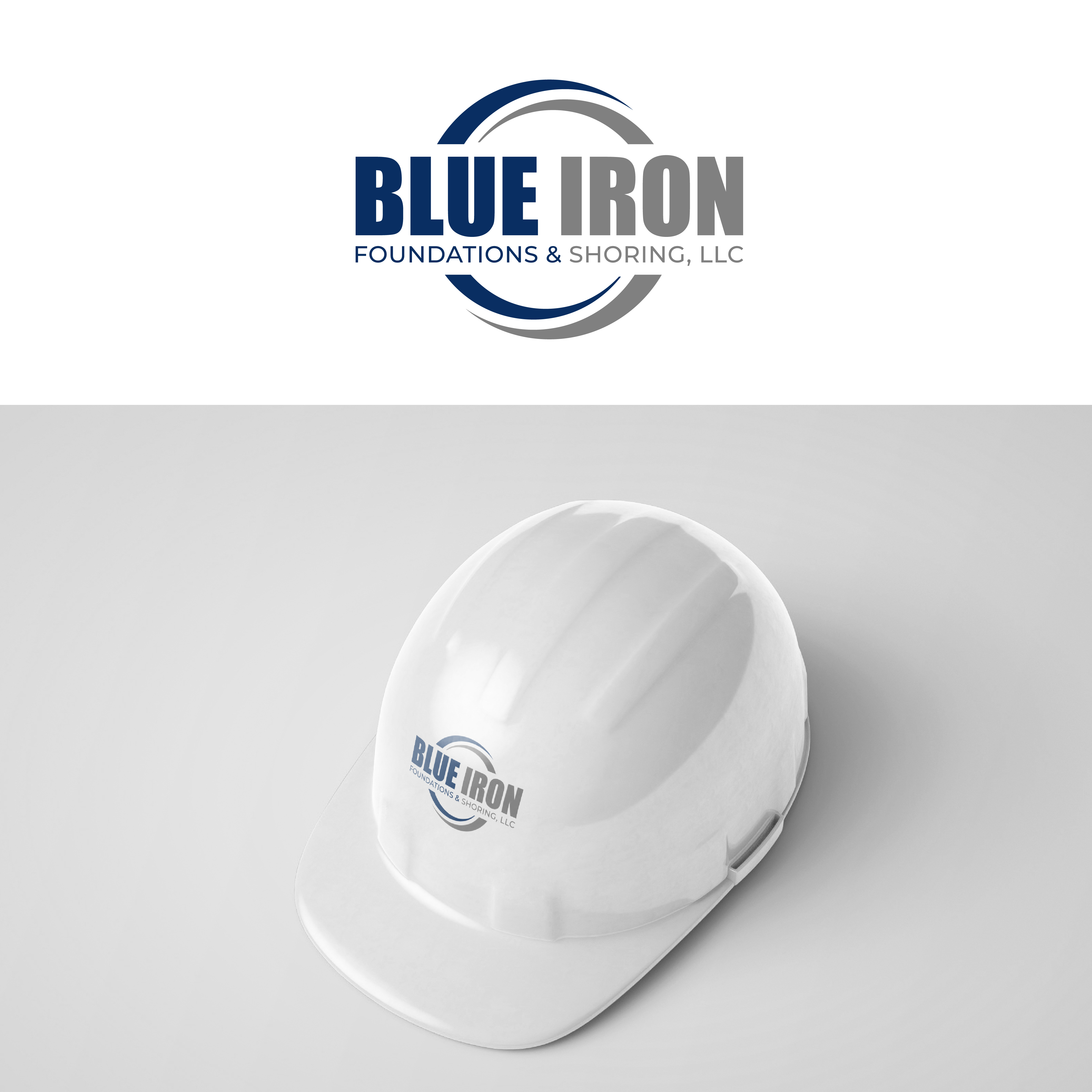 Logo Design by razertron for Blue Iron Foundations & Shoring, LLC | Design #36819114