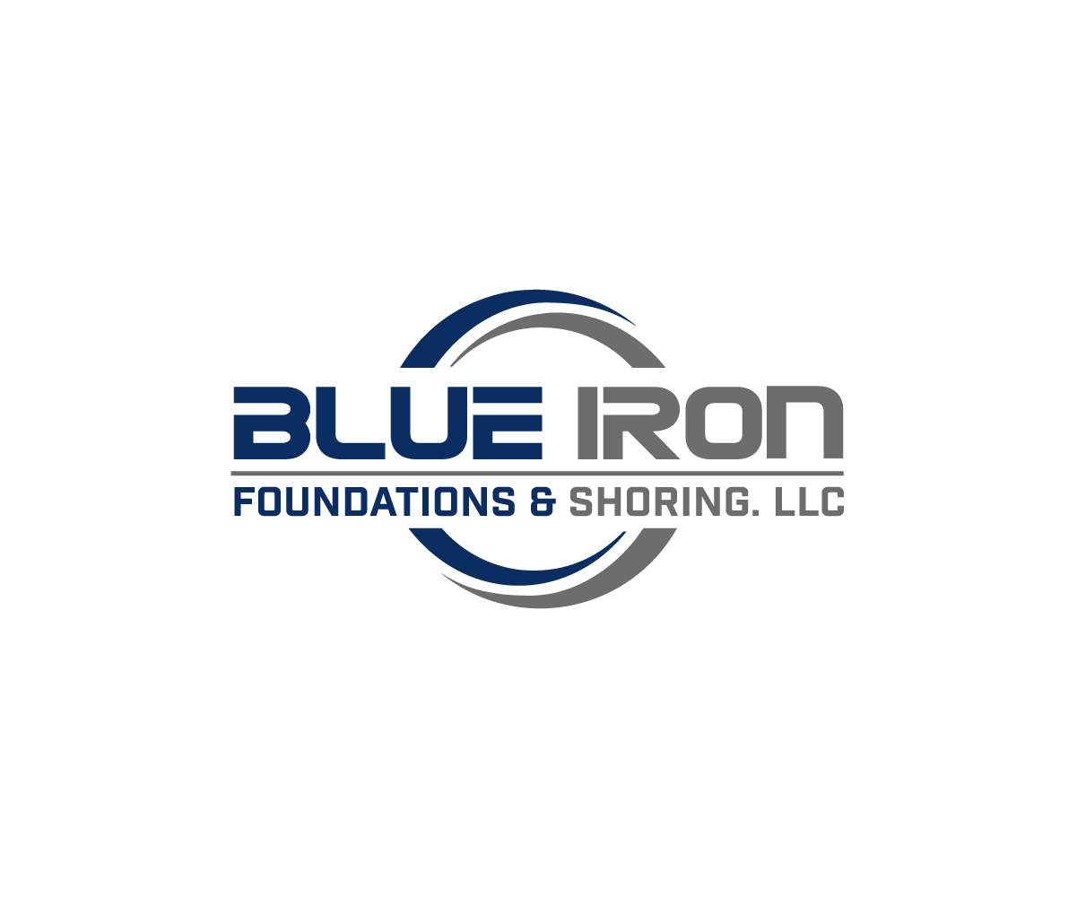 Logo Design by Nurica for Blue Iron Foundations & Shoring, LLC | Design #36815689