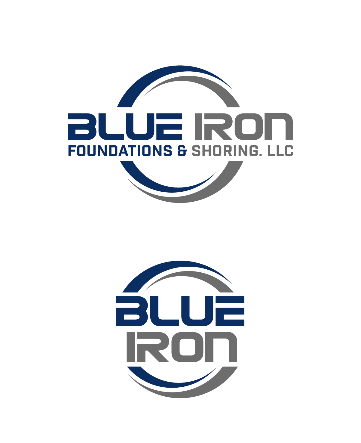 Design de Logo par Nurica pour Blue Iron Foundations & Shoring, LLC | Design #36815869