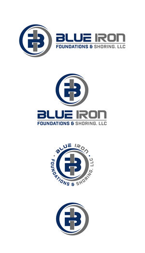 Diseño de Logo por Nurica para Blue Iron Foundations & Shoring, LLC | Diseño: #36817089