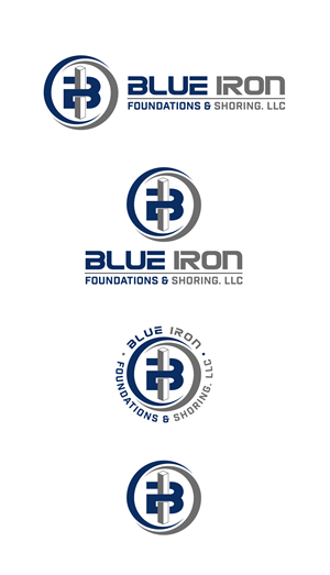 Logo Design by Nurica for Blue Iron Foundations & Shoring, LLC | Design: #36820994