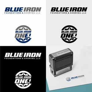 Diseño de Logo por Killer Draw para Blue Iron Foundations & Shoring, LLC | Diseño: #36785783