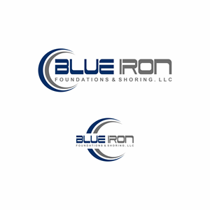 Logo Design by Killer Draw for Blue Iron Foundations & Shoring, LLC | Design: #36791994
