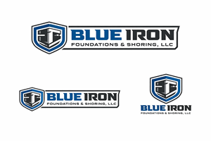 Logo Design by NovaCriação for Blue Iron Foundations & Shoring, LLC | Design: #36802143