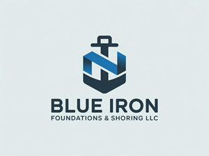 Logo Design by echosaputro for Blue Iron Foundations & Shoring, LLC | Design: #36820132