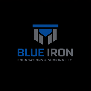 Logo-Design von echosaputro für Blue Iron Foundations & Shoring, LLC | Design: #36821554