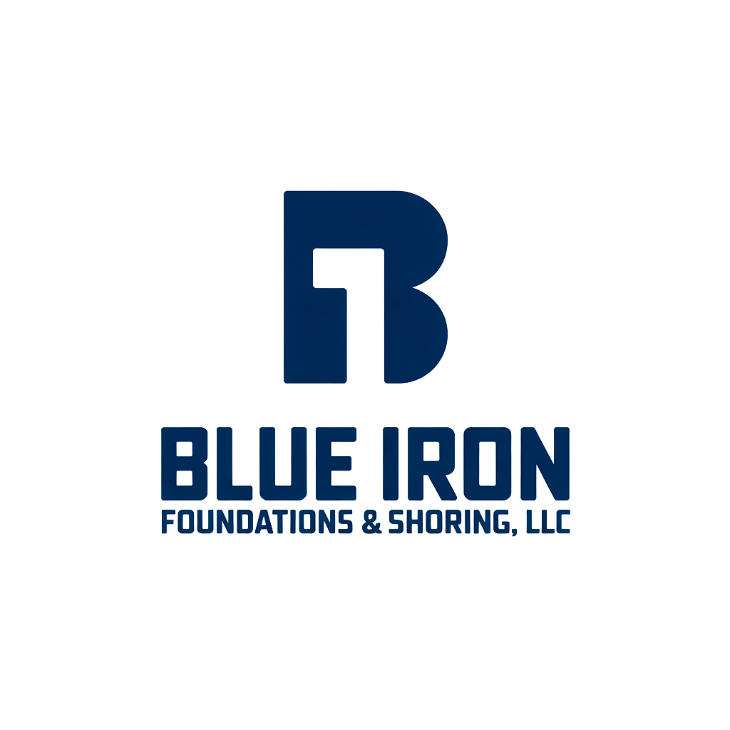 Logo-Design von ArtistLobby für Blue Iron Foundations & Shoring, LLC | Design #36797756