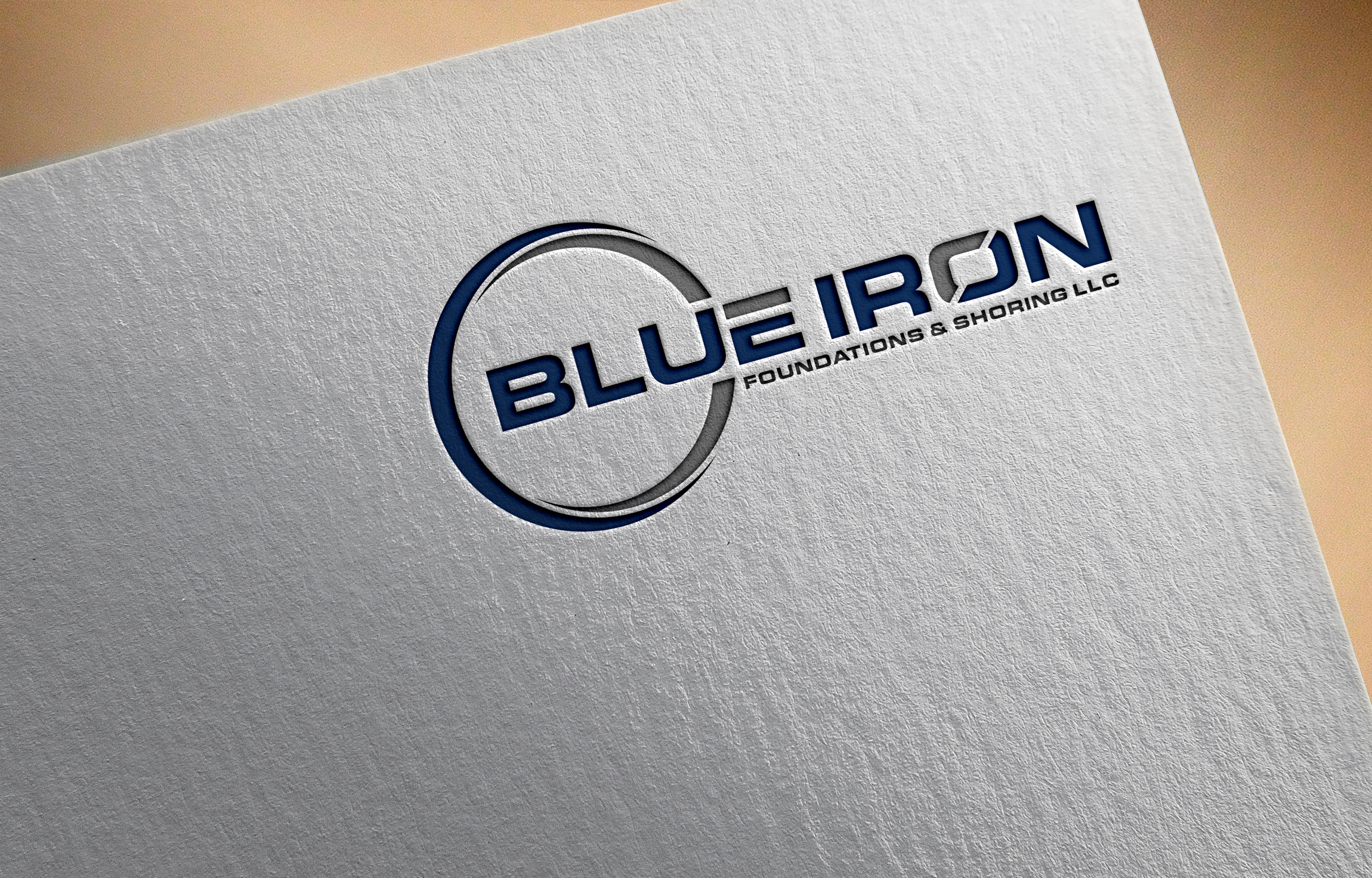 Logo Design by Jubaidur Creative Designer for Blue Iron Foundations & Shoring, LLC | Design #36820536