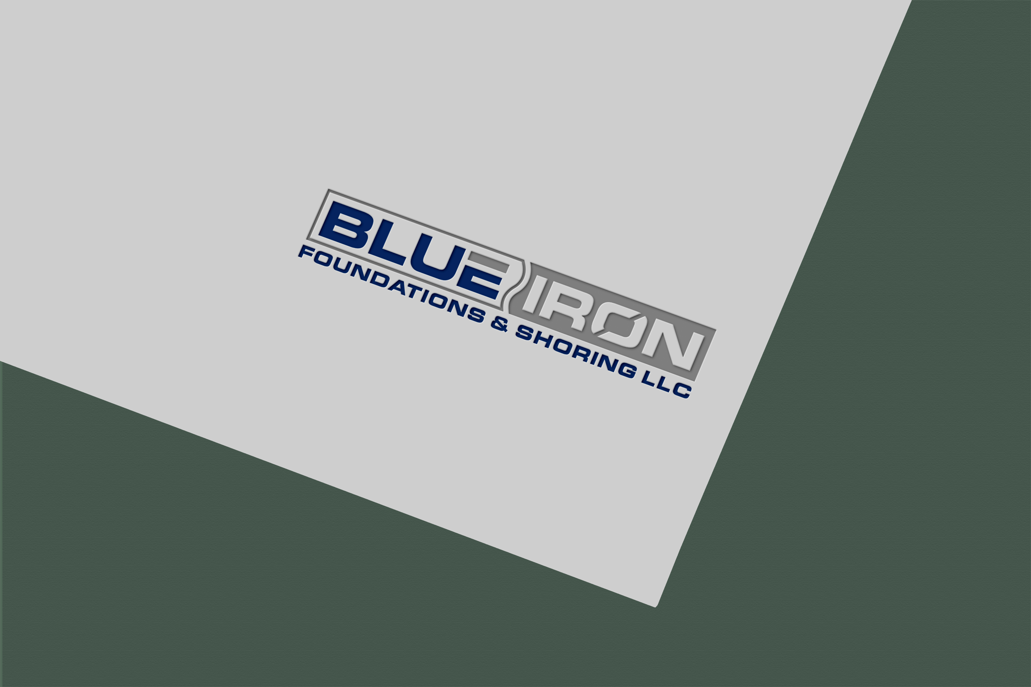 Logo Design by Jubaidur Creative Designer for Blue Iron Foundations & Shoring, LLC | Design #36820558
