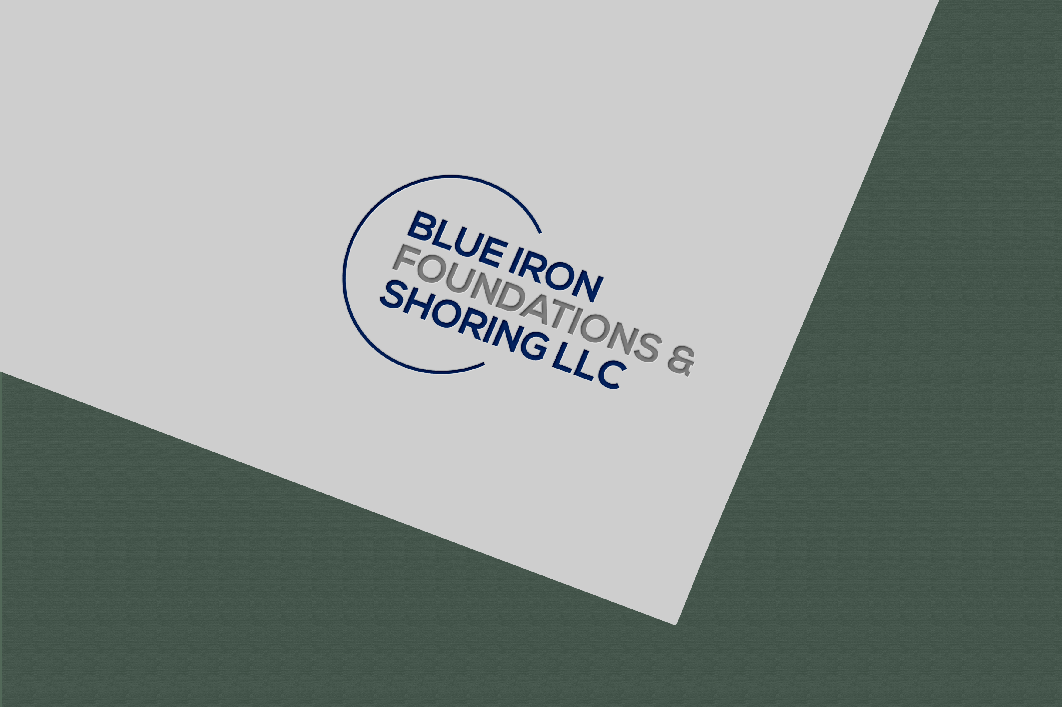 Logo Design by Jubaidur Creative Designer for Blue Iron Foundations & Shoring, LLC | Design #36820589