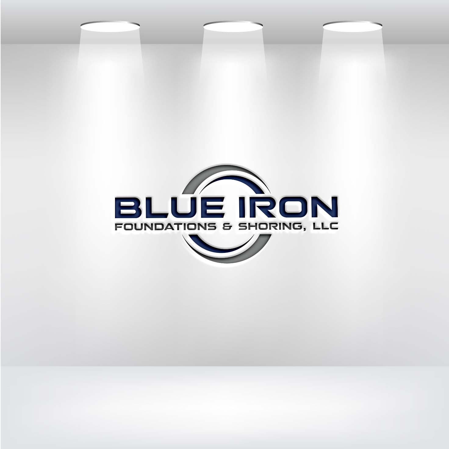 Logo Design by RobloxPro for Blue Iron Foundations & Shoring, LLC | Design #36791146