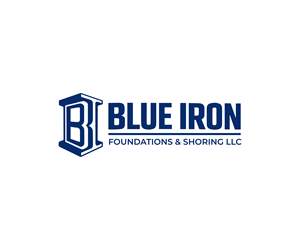 Diseño de Logo por Chandan Kumar para Blue Iron Foundations & Shoring, LLC | Diseño: #36789259